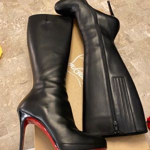 Louboutin zip up boots
